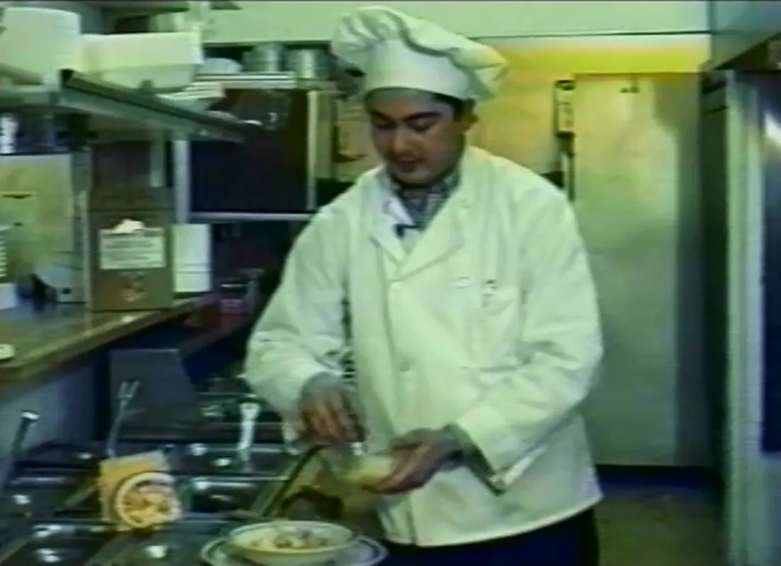 Victor in the kitchen,